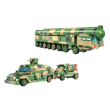 Load image into Gallery viewer, 859PCS Military WW2 8in2 DF-41 Missile Truck Fighter Helicopter Submarine Figure Model Toy Building Block Brick Gift Kids Compatible Lego
