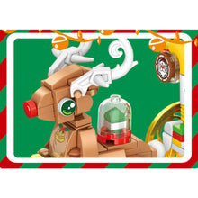 Load image into Gallery viewer, 648PCS MOC Christmas Elk Reindeer Cart Car Santa Model Toy Building Block Brick Gift Kids Compatible Lego Light

