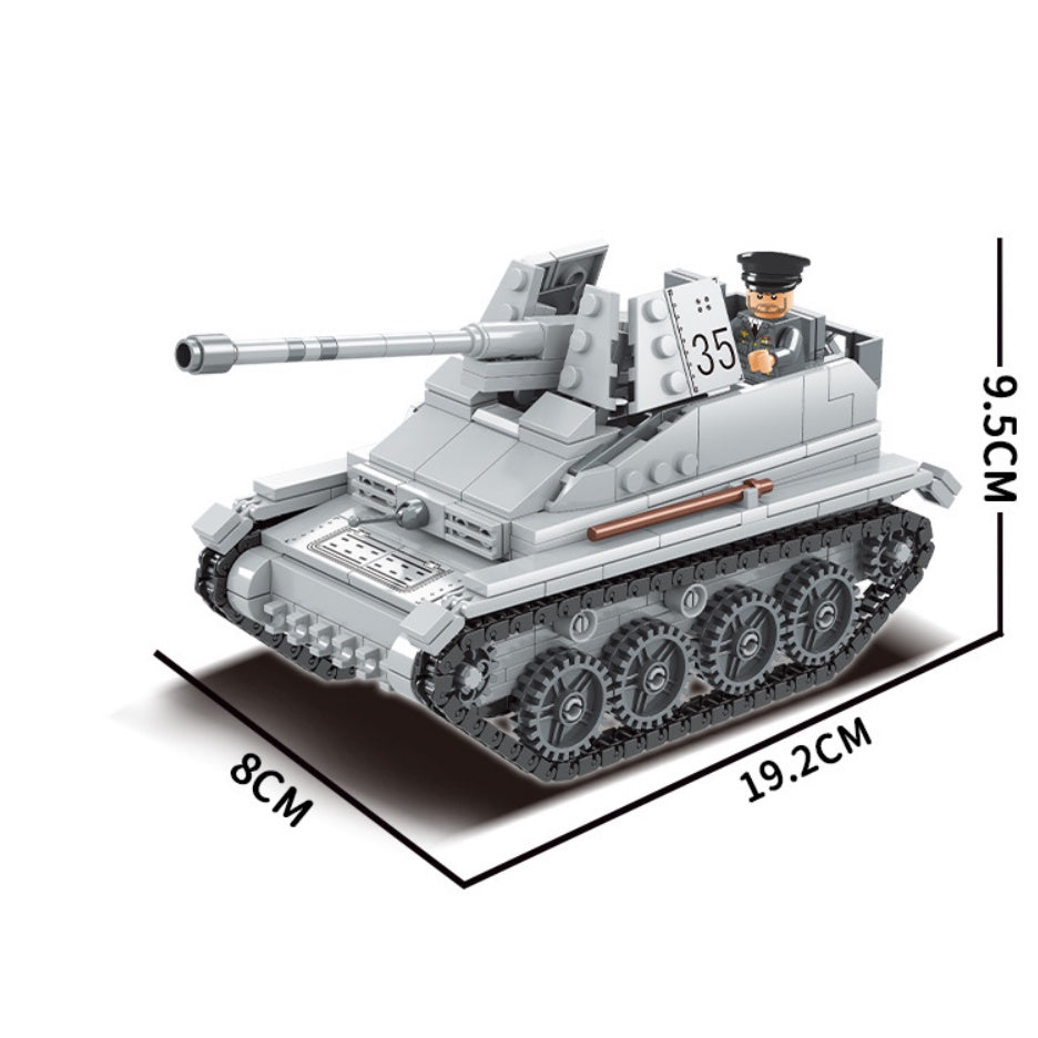 526PCS Military WW2 Marder SD KFZ LT-38 Tank Figure Model Toy Buildin – mycrazybuy  store