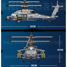 Load image into Gallery viewer, 1264PCS Military WW2 Shipborne Helicopter Plane Model Toy Building Block Brick Gift Kids Compatible Lego
