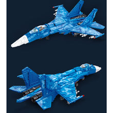 Load image into Gallery viewer, 1530PCS Military WW2 SU-35 Sukhoi Super Flanker Air Fighter Aircraft Model Toy Building Block Brick Gift Kids Compatible Lego

