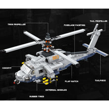 Load image into Gallery viewer, 1264PCS Military WW2 Shipborne Helicopter Plane Model Toy Building Block Brick Gift Kids Compatible Lego
