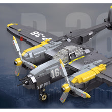 Load image into Gallery viewer, 937PCS Military WW2 P-38 Lightning Air Fighter Aircraft Model Toy Building Block Brick Gift Kids Compatible Lego
