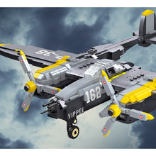 Load image into Gallery viewer, 937PCS Military WW2 P-38 Lightning Air Fighter Aircraft Model Toy Building Block Brick Gift Kids Compatible Lego

