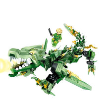 Load image into Gallery viewer, 328PCS MOC Ninja Azure Green Dragon Figure Model Toy Building Block Brick Gift Kids Compatible Lego
