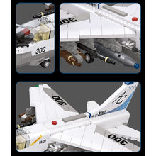 Load image into Gallery viewer, 683PCS Military WW2 A-7 Corsai Attack Aircraft Air Fighter Model Toy Building Block Brick Gift Kids Compatible Lego
