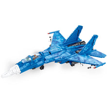Load image into Gallery viewer, 1530PCS Military WW2 SU-35 Sukhoi Super Flanker Air Fighter Aircraft Model Toy Building Block Brick Gift Kids Compatible Lego
