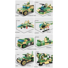 Load image into Gallery viewer, 859PCS Military WW2 8in2 DF-41 Missile Truck Fighter Helicopter Submarine Figure Model Toy Building Block Brick Gift Kids Compatible Lego
