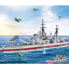 Load image into Gallery viewer, 1061PCS Military WW2 Koenig Class Dreadnought Battleship Model Toy Building Block Brick Gift Kids Compatible Lego
