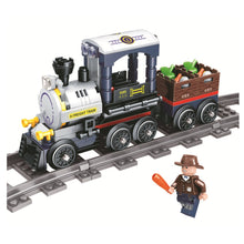 Load image into Gallery viewer, 195PCS MOC City Freight Railway Train Track Figure Model Toy Building Block Brick Gift Kids Compatible Lego
