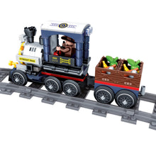 Load image into Gallery viewer, 195PCS MOC City Freight Railway Train Track Figure Model Toy Building Block Brick Gift Kids Compatible Lego

