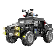 Load image into Gallery viewer, 486PCS MOC Police SWAT Assault Vehicle Car Figure Model Toy Building Block Brick Gift Kids Compatible Lego
