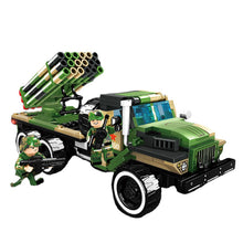 Load image into Gallery viewer, 678PCS Military WW2 Ural 375 Rocket Artillery Truck Figure Model Toy Building Block Brick Gift Kids Compatible Lego
