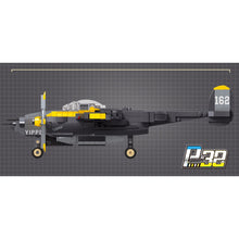 Load image into Gallery viewer, 937PCS Military WW2 P-38 Lightning Air Fighter Aircraft Model Toy Building Block Brick Gift Kids Compatible Lego
