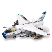 Load image into Gallery viewer, 683PCS Military WW2 A-7 Corsai Attack Aircraft Air Fighter Model Toy Building Block Brick Gift Kids Compatible Lego
