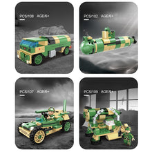 Load image into Gallery viewer, 859PCS Military WW2 8in2 DF-41 Missile Truck Fighter Helicopter Submarine Figure Model Toy Building Block Brick Gift Kids Compatible Lego
