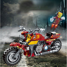 Load image into Gallery viewer, 245PCS MOC MOC Technic Speed Avengers Iron Figure Motorcycle Motor Bike Model Toy Building Block Brick Gift Kids Compatible Lego
