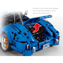 Load image into Gallery viewer, 1816PCS MOC Static Technic Speed Shelby CSX Vintage Classic Racing Sports Car Model Toy Building Block Brick Gift Kids Compatible Lego 1:10
