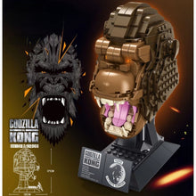 Load image into Gallery viewer, 487PCS MOC Kingkong Kong Head Stand Model Toy Building Block Brick Gift Kids Compatible Lego Display
