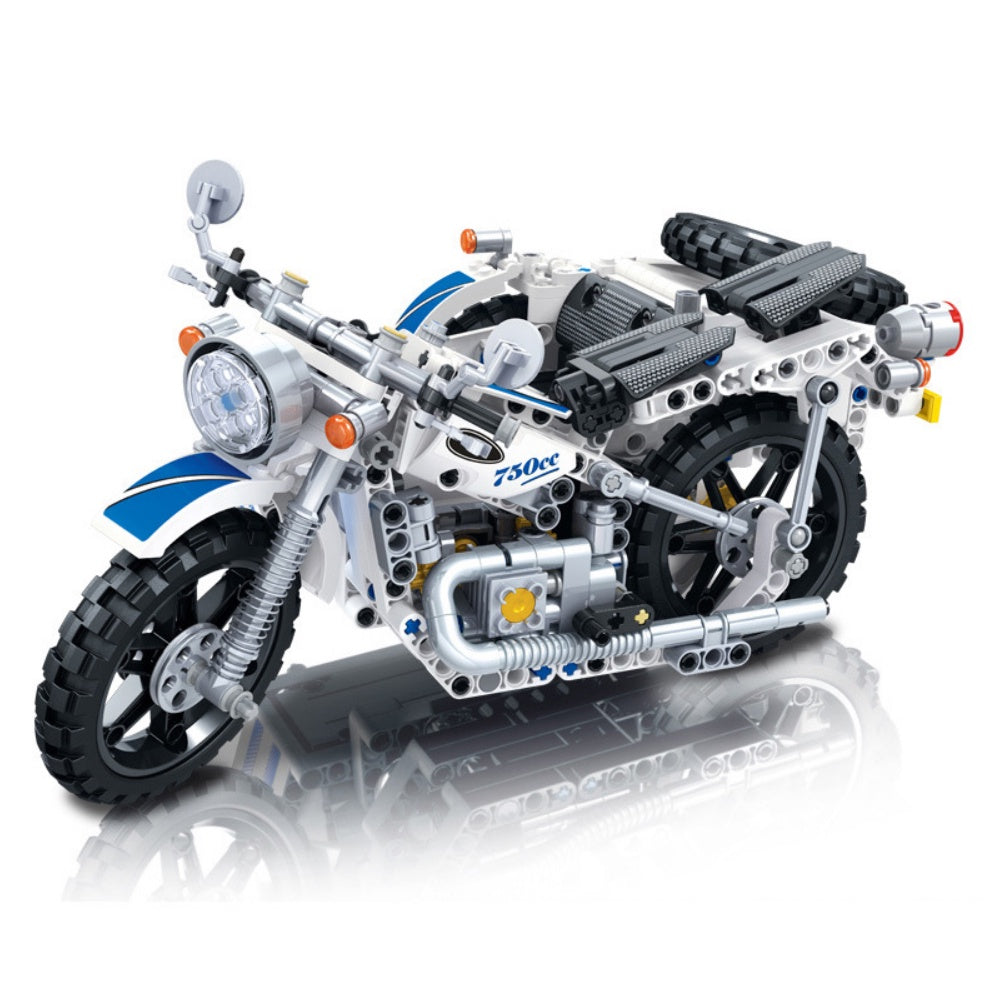 550PCS MOC Technic Speed Motor Bike Motorcycle Tricycle Model Toy Building Block Brick Gift Kids Compatible Lego 1:8