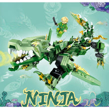 Load image into Gallery viewer, 328PCS MOC Ninja Azure Green Dragon Figure Model Toy Building Block Brick Gift Kids Compatible Lego
