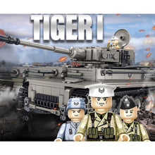 Load image into Gallery viewer, 1776PCS Military WW2 Tiger Heavey Tank Sd.Kfz. 181 Figure Model Toy Building Block Brick Gift Kids Compatible Lego

