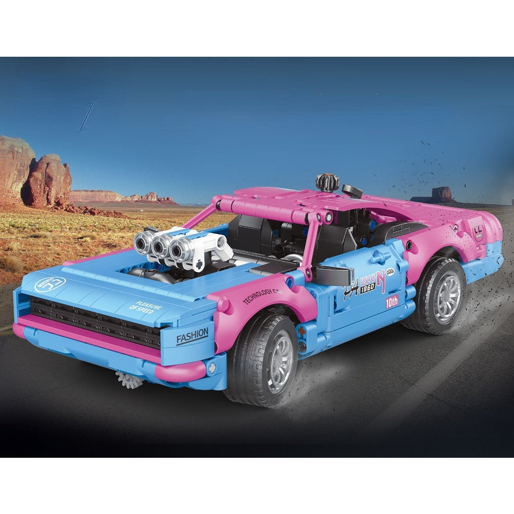 925PCS MOC Technic Speed Challenger Racing Sports Car Model Toy Building Block Brick Gift Kids Compatible Lego 1:14