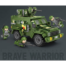 Load image into Gallery viewer, 423PCS Military WW2 Brave Warrior Armoured Vehicle Figure Model Toy Building Block Brick Gift Kids Compatible Lego
