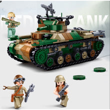 Load image into Gallery viewer, 563PCS Military WW2 Type 97 Medium Tank Figure Model Toy Building Block Brick Gift Kids Compatible Lego
