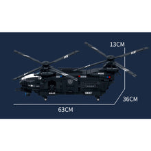 Load image into Gallery viewer, 1251PCS MOC SWAT Hawk Air Freighter Helicopter Model Toy Building Block Brick Gift Kids Compatible lego

