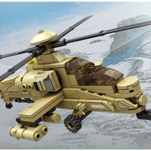 Load image into Gallery viewer, 242PCS Military WW2 A-129 Mangusta Helicopter Figure Model Toy Building Block Brick Gift Kids Compatible Lego
