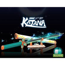 Load image into Gallery viewer, 782PCS MOC Cartoon Comic Demon Slayer Katana Nichirin Sword Model Toy Building Block Brick Gift Kids Compatible Lego Display
