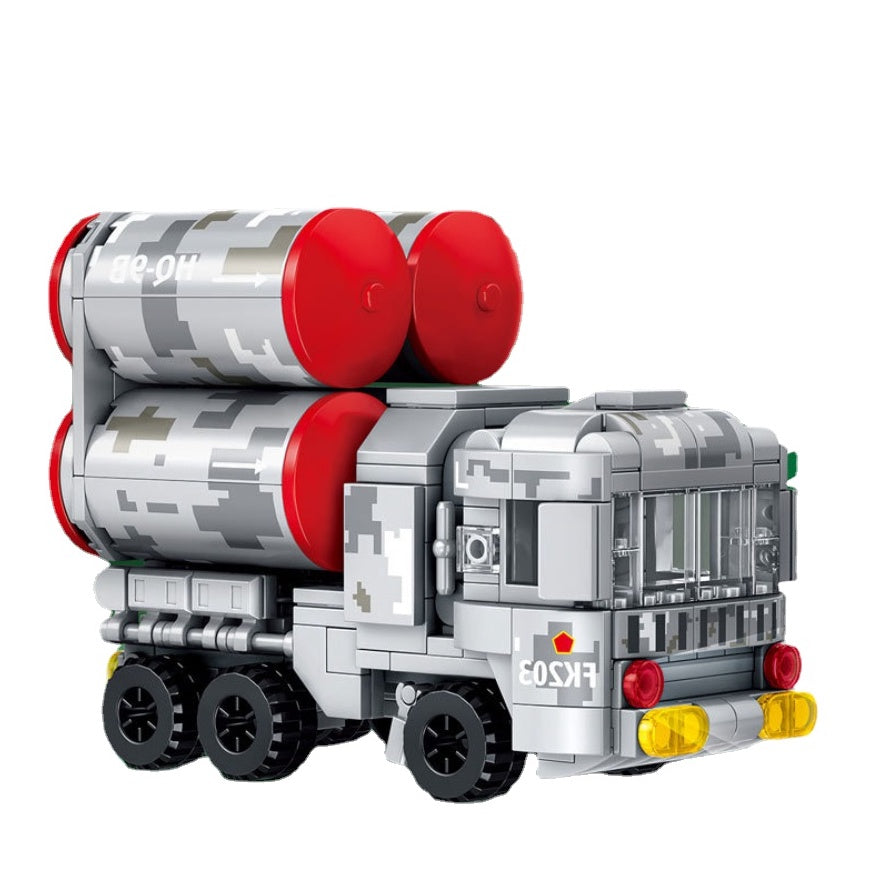 280PCS Military WW2 HQ-22 Surface to Air Missile Truck Figure Model Toy Building Block Brick Gift Kids Compatible Lego