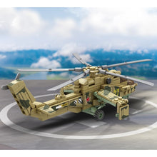 Load image into Gallery viewer, 212PCS Military WW2 Mi-24 Hind Helicopter Figure Model Toy Building Block Brick Gift Kids Compatible Lego

