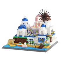 Load image into Gallery viewer, 1372PCS MOC Architecture Santorini Island Greece Model Toy Building Block Brick Gift Kids Compatible Lego Display
