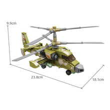 Load image into Gallery viewer, 230PCS Military WW2 KA-52 Kamov Hokum-B Helicopter Figure Model Toy Building Block Brick Gift Kids Compatible Lego
