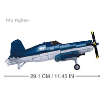 Load image into Gallery viewer, 550PCS Military WW2 F4U Air Fighter Corsair Figure Model Toy Building Block Brick Gift Kids Compatible Lego Compatible Lego
