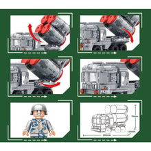 Load image into Gallery viewer, 280PCS Military WW2 HQ-22 Surface to Air Missile Truck Figure Model Toy Building Block Brick Gift Kids Compatible Lego
