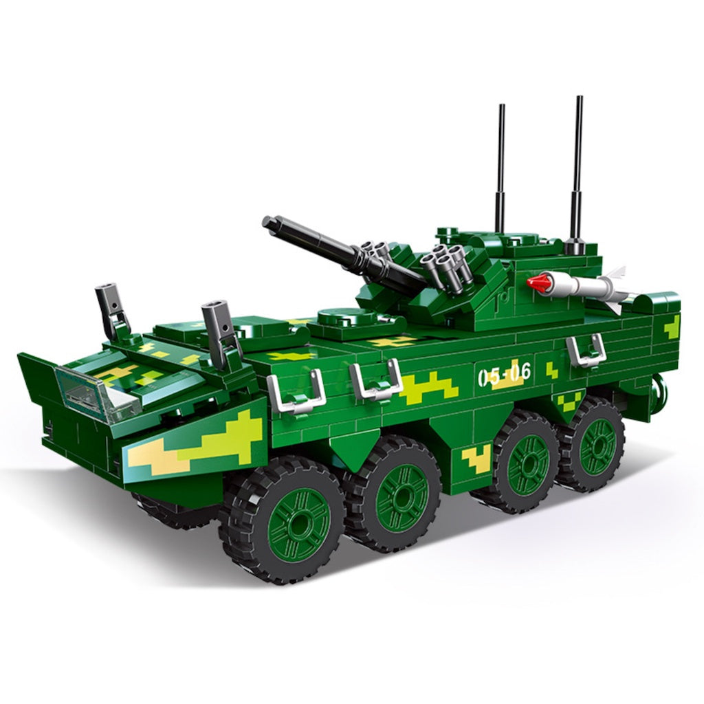 320PCS Military WW2 Type 09 Infantry Fighting Vehicle IFV Model Toy Building Block Brick Gift Kids DIY Compatible Lego