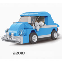 Load image into Gallery viewer, MOC Technic Speed Pull Back Mini Racing Sports Car Ambulance Fire Food Truck Bus Taxi Double Decker Van Camper Model Toy Building Block Brick Gift Kids DIY Compatible Lego Cute
