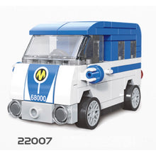 Load image into Gallery viewer, MOC Technic Speed Pull Back Mini Racing Sports Car Ambulance Fire Food Truck Bus Taxi Double Decker Van Camper Model Toy Building Block Brick Gift Kids DIY Compatible Lego Cute
