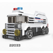 Load image into Gallery viewer, MOC Technic Speed Pull Back Mini Racing Sports Car Ambulance Fire Food Truck Bus Taxi Double Decker Van Camper Model Toy Building Block Brick Gift Kids DIY Compatible Lego Cute
