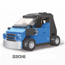 Load image into Gallery viewer, MOC Technic Speed Pull Back Mini Racing Sports Car Ambulance Fire Food Truck Bus Taxi Double Decker Van Camper Model Toy Building Block Brick Gift Kids DIY Compatible Lego Cute
