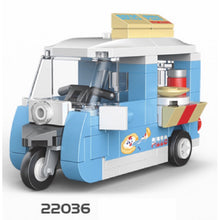 Load image into Gallery viewer, MOC Technic Speed Pull Back Mini Racing Sports Car Ambulance Fire Food Truck Bus Taxi Double Decker Van Camper Model Toy Building Block Brick Gift Kids DIY Compatible Lego Cute
