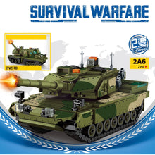 Load image into Gallery viewer, 679PCS Military WW2 2in1 2A6 Main Battle Tank BvS10 Armoured Vehicle Model Toy Building Block Brick Gift Kids DIY Compatible Lego
