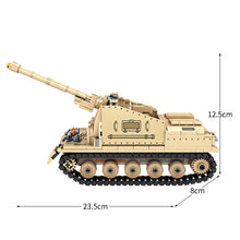 Load image into Gallery viewer, 597PCS Military WW2 2in1 Panzerkampfwagen King Tiger Tank Marder Destroyer Model Toy Building Block Brick Gift Kids DIY Compatible Lego
