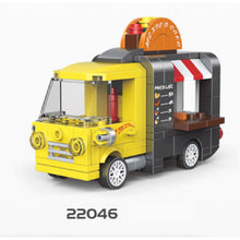 Load image into Gallery viewer, MOC Technic Speed Pull Back Mini Racing Sports Car Ambulance Fire Food Truck Bus Taxi Double Decker Van Camper Model Toy Building Block Brick Gift Kids DIY Compatible Lego Cute
