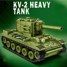 Load image into Gallery viewer, 536PCS Military WW2 KV-2 Heavy Tank Figure Model Toy Building Block Brick Gift Kids Compatible Lego
