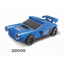 Load image into Gallery viewer, MOC Technic Speed Pull Back Mini Racing Sports Car Ambulance Fire Food Truck Bus Taxi Double Decker Van Camper Model Toy Building Block Brick Gift Kids DIY Compatible Lego Cute
