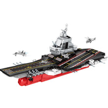 Load image into Gallery viewer, 452PCS Military WW2 Fujian Class PLA NAVY Aircraft Carrier Figure Model Toy Building Block Brick Gift Kids DIY Compatible Lego
